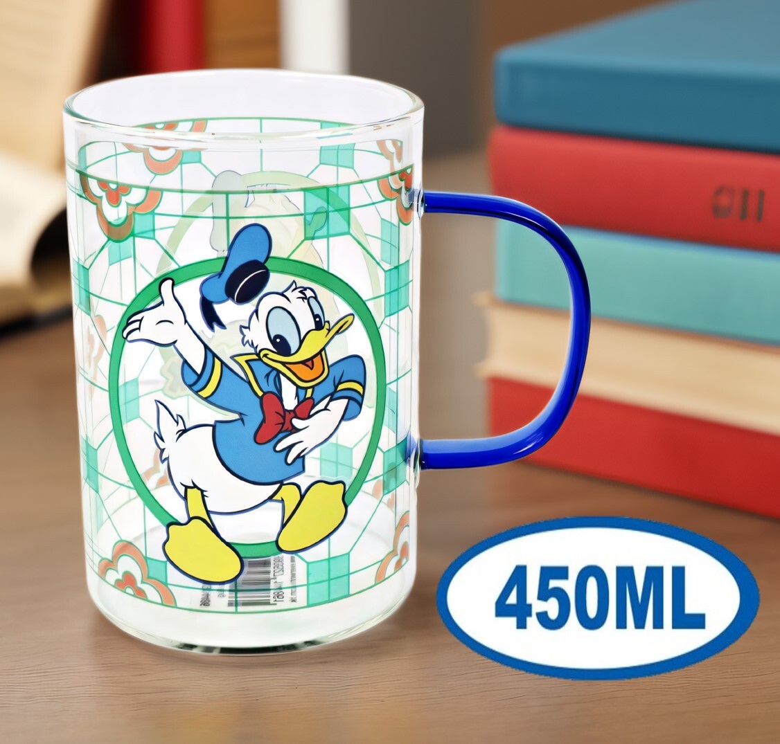 迪士尼唐老鴨 | 玻璃杯 | 彩色杯柄