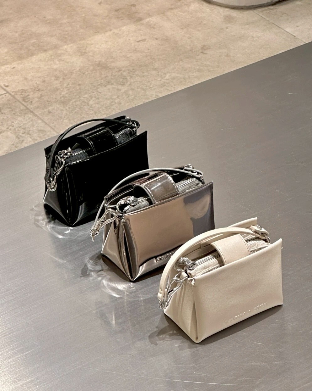 CHARLES & KEITH 小CK Bosie 迷你風琴包 手提包 肩背包 共4色