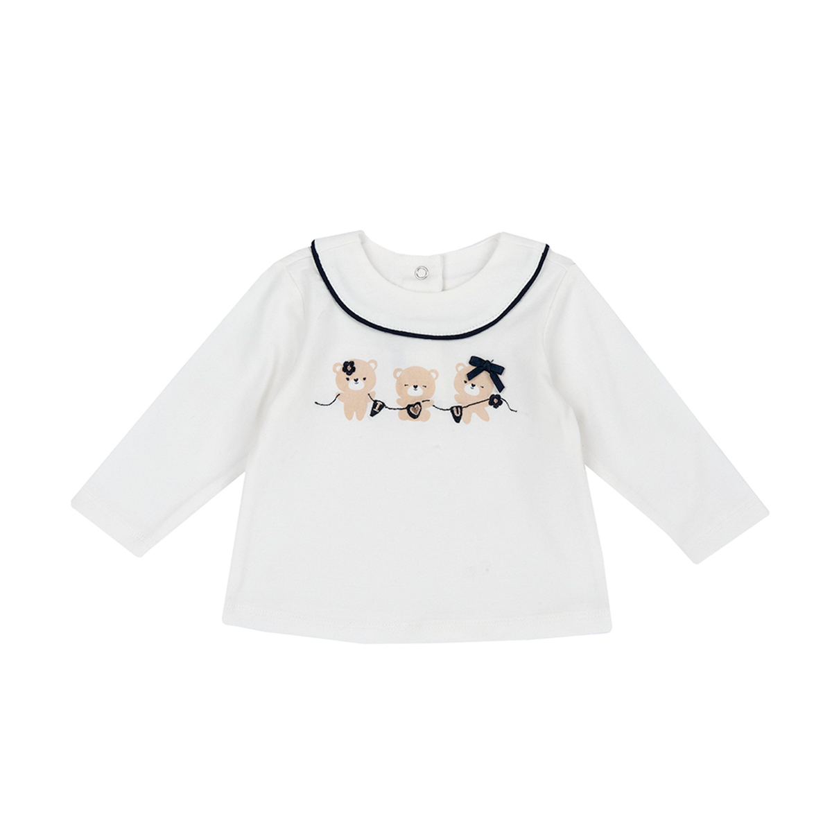 泰迪公主-印小熊朋友長袖上衣