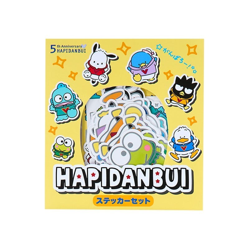 日本 Sanrio Hapidanbui 5週年系列 - 貼紙套裝 (20入)