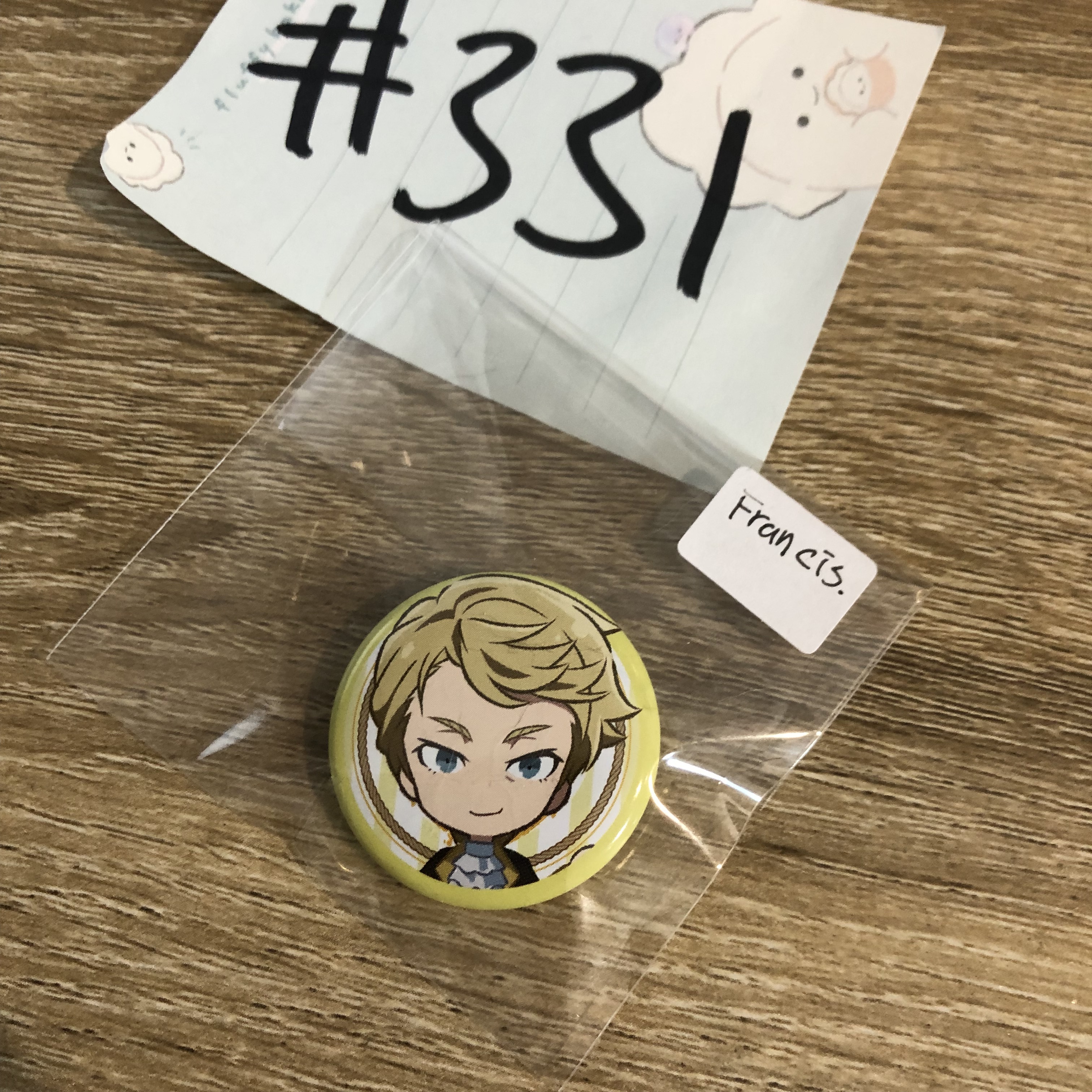 文豪野犬 FRANCIS 襟章#331