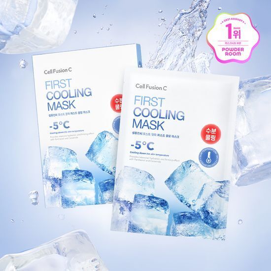 CELL FUSION C FIRST COOLING MASK 舒緩冰感保濕面膜 5片
