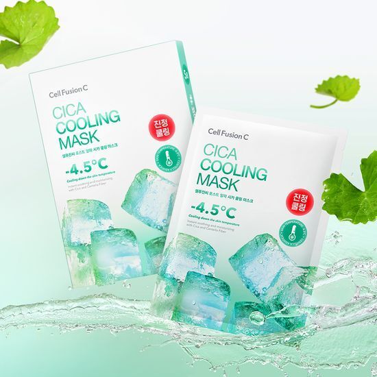 CELL FUSION C CICA COOLING MASK 積雪草鎮靜冰感保濕面膜 5片