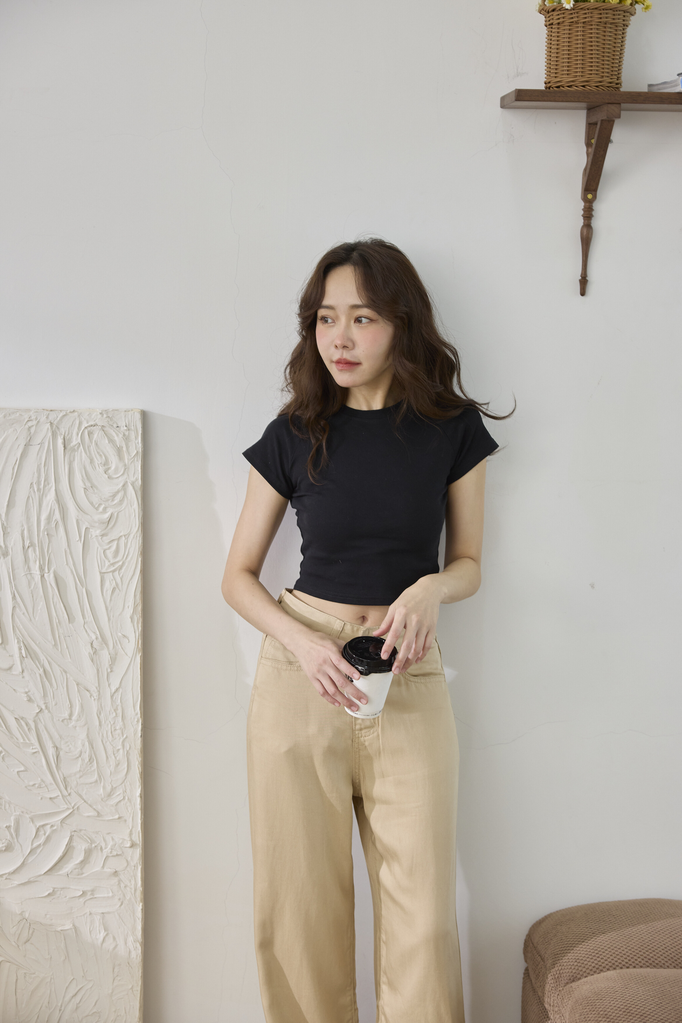 天絲質感卡其褲