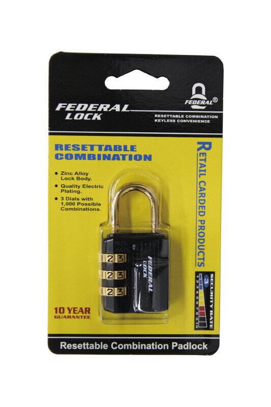 Federal Lock密碼鎖 30mm (非日本製)