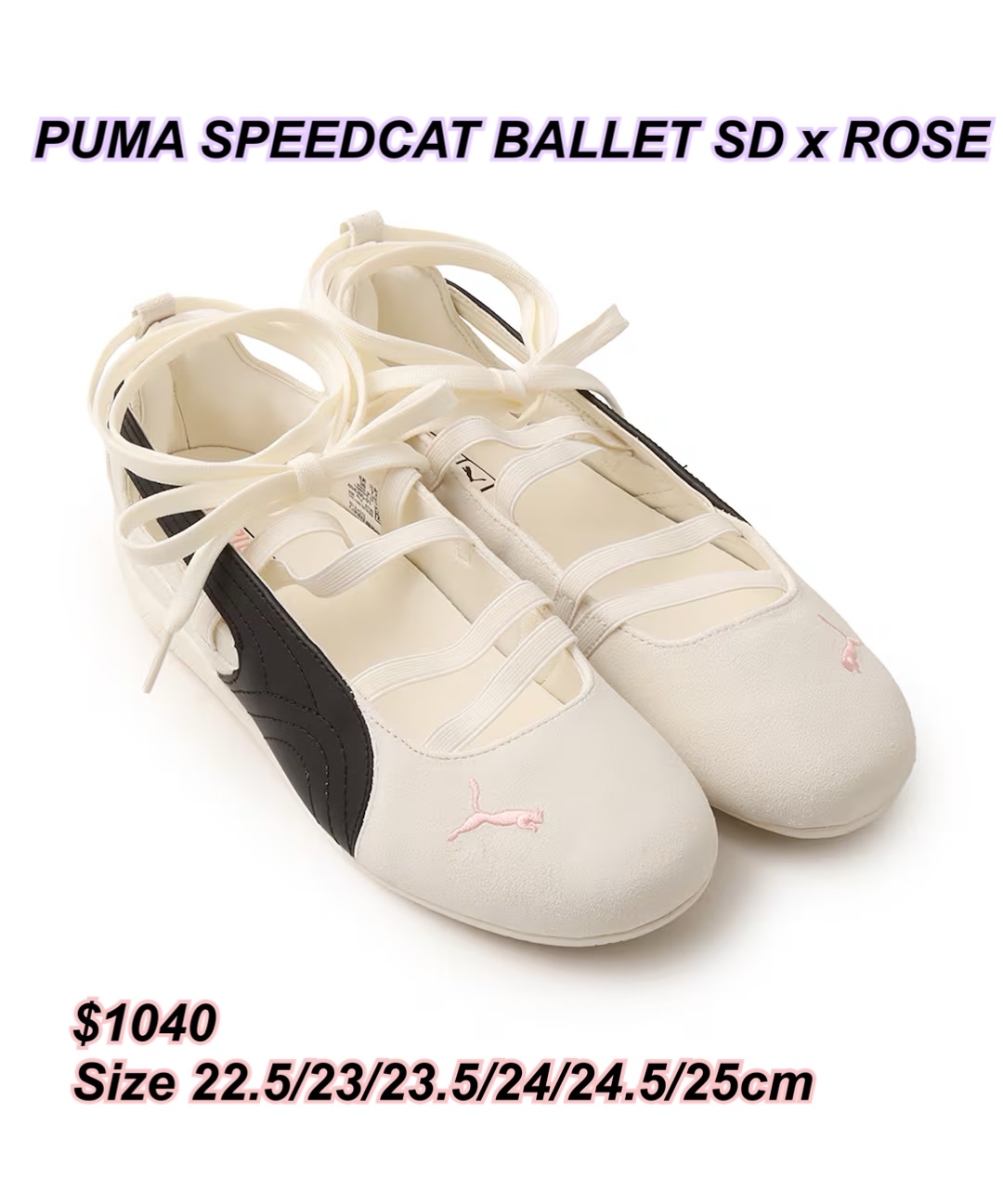 PUMA SPEEDCAT BALLET SD x ROSE