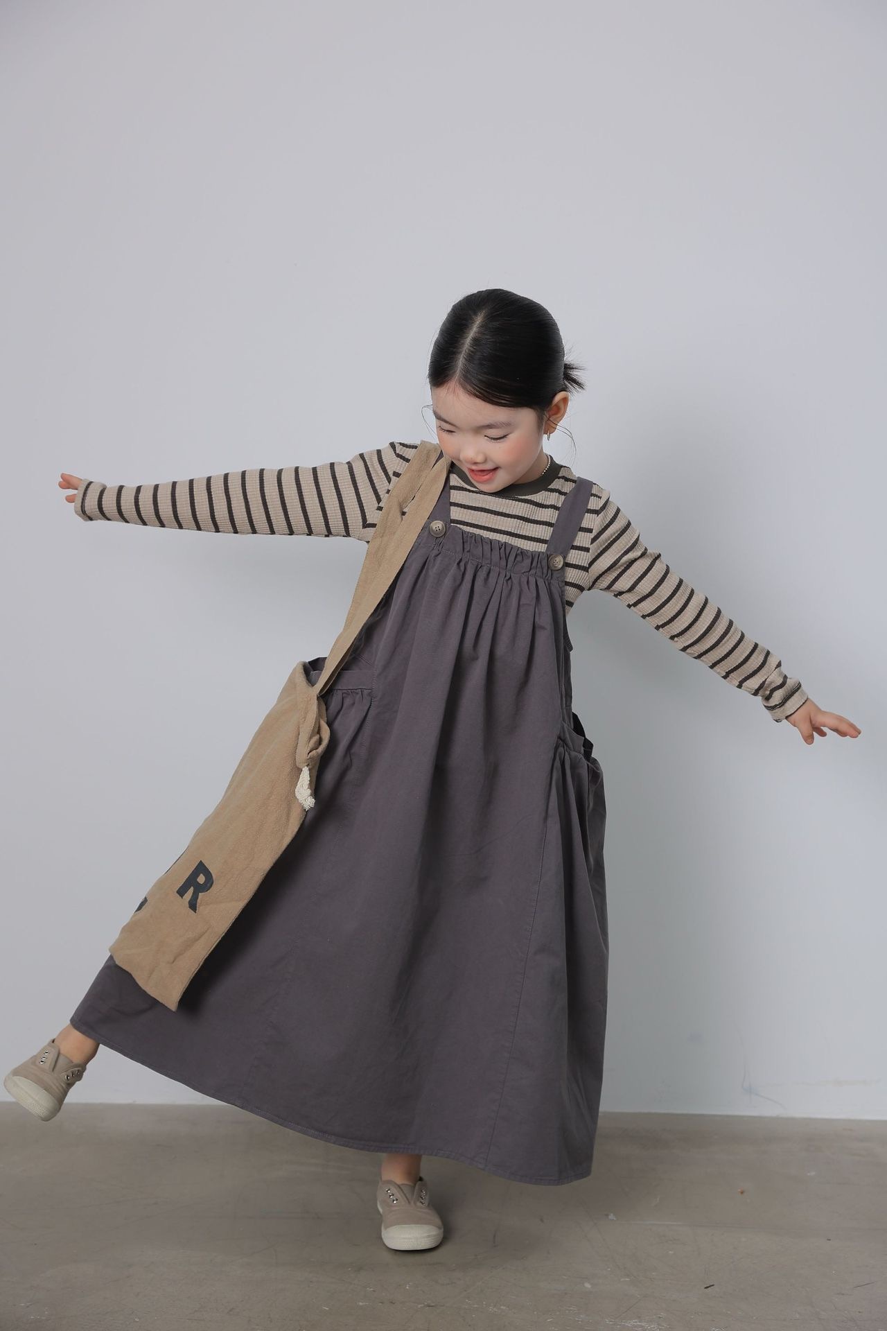 親子裝_日系寬鬆吊帶裙