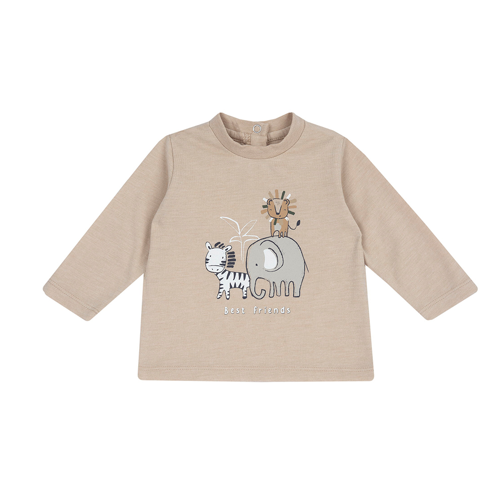 曠野動物-動物朋友印圖長袖上衣