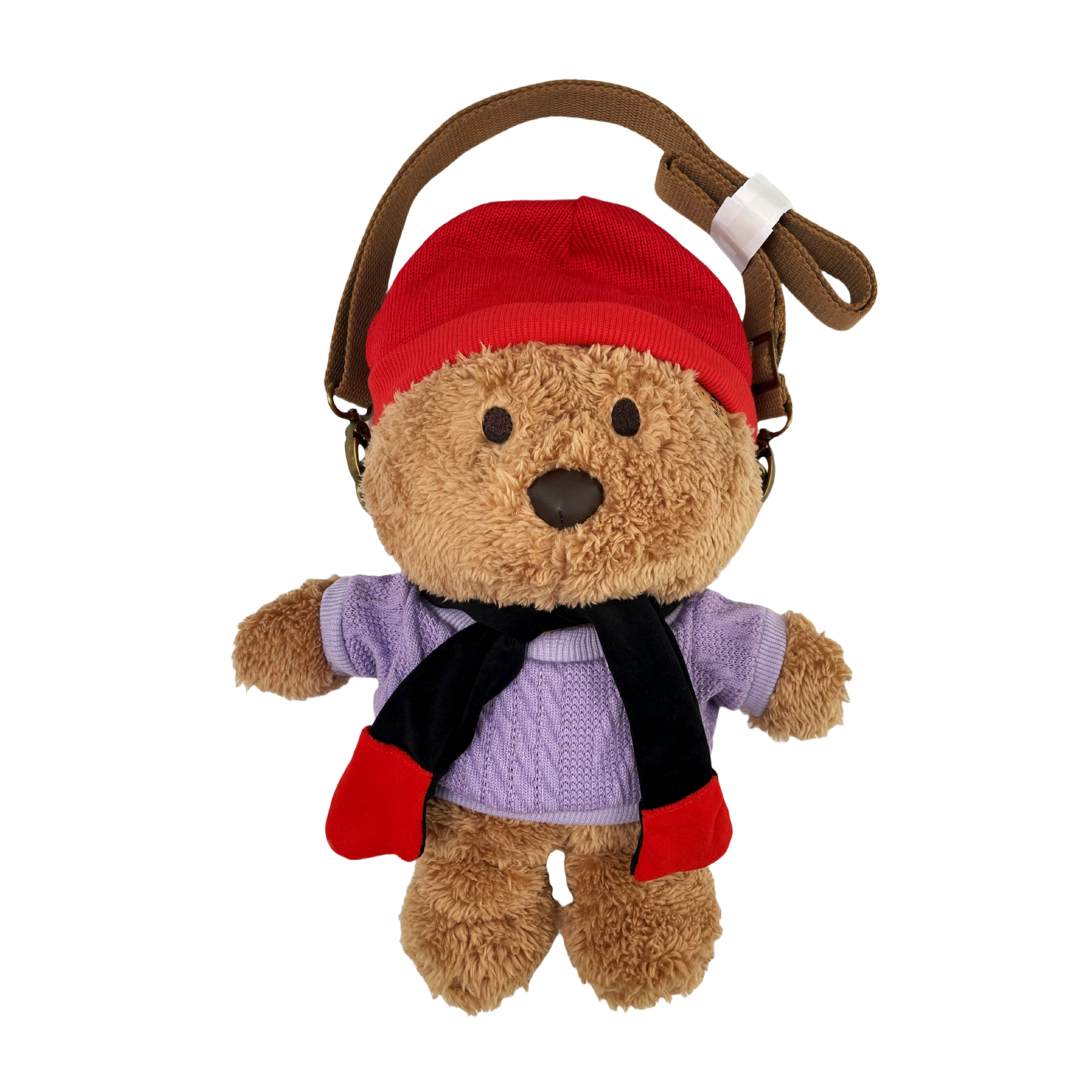 BOC 長毛斜挎袋 - 紫色毛線衣服