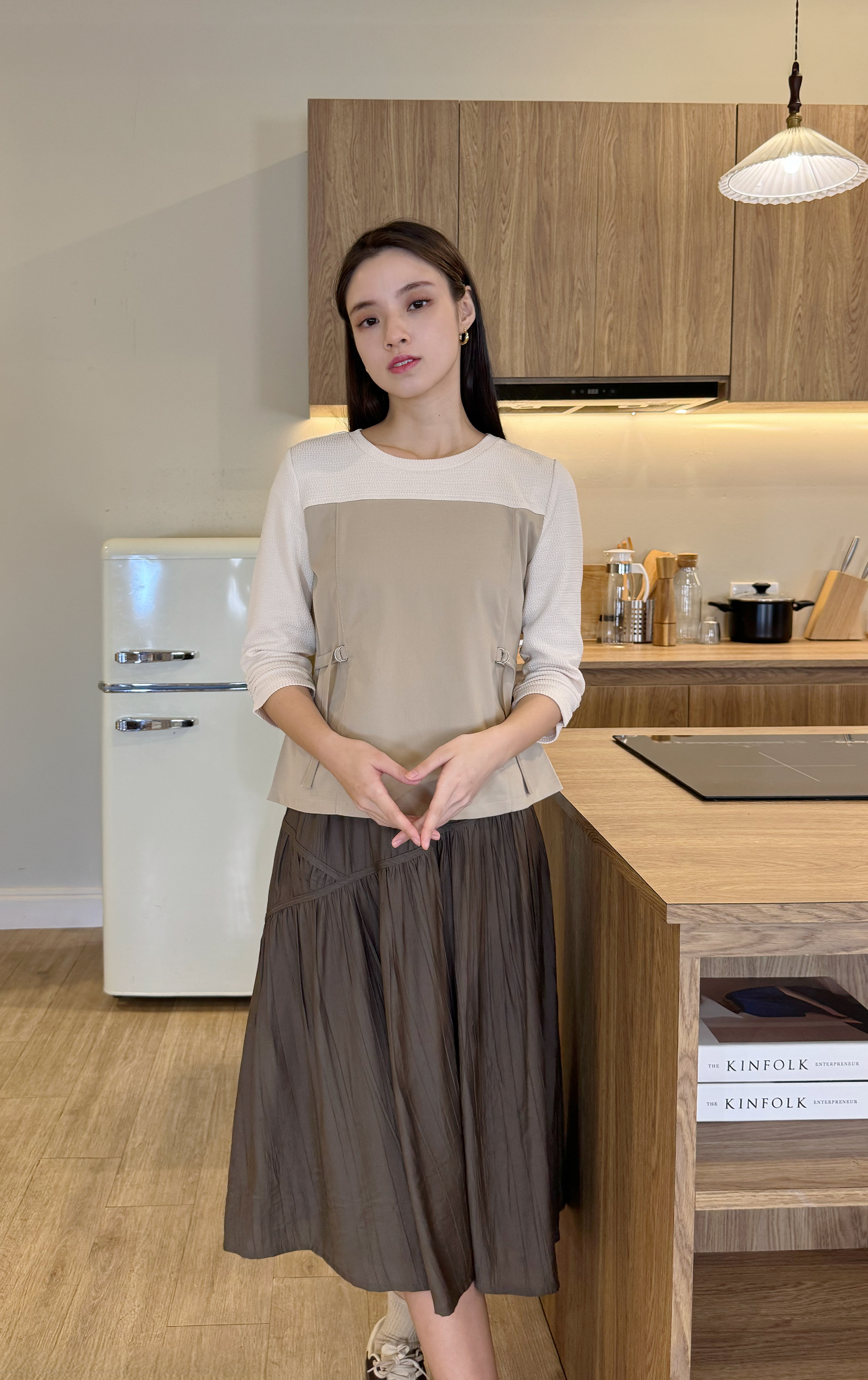 腰側索帶上衣 LT0305