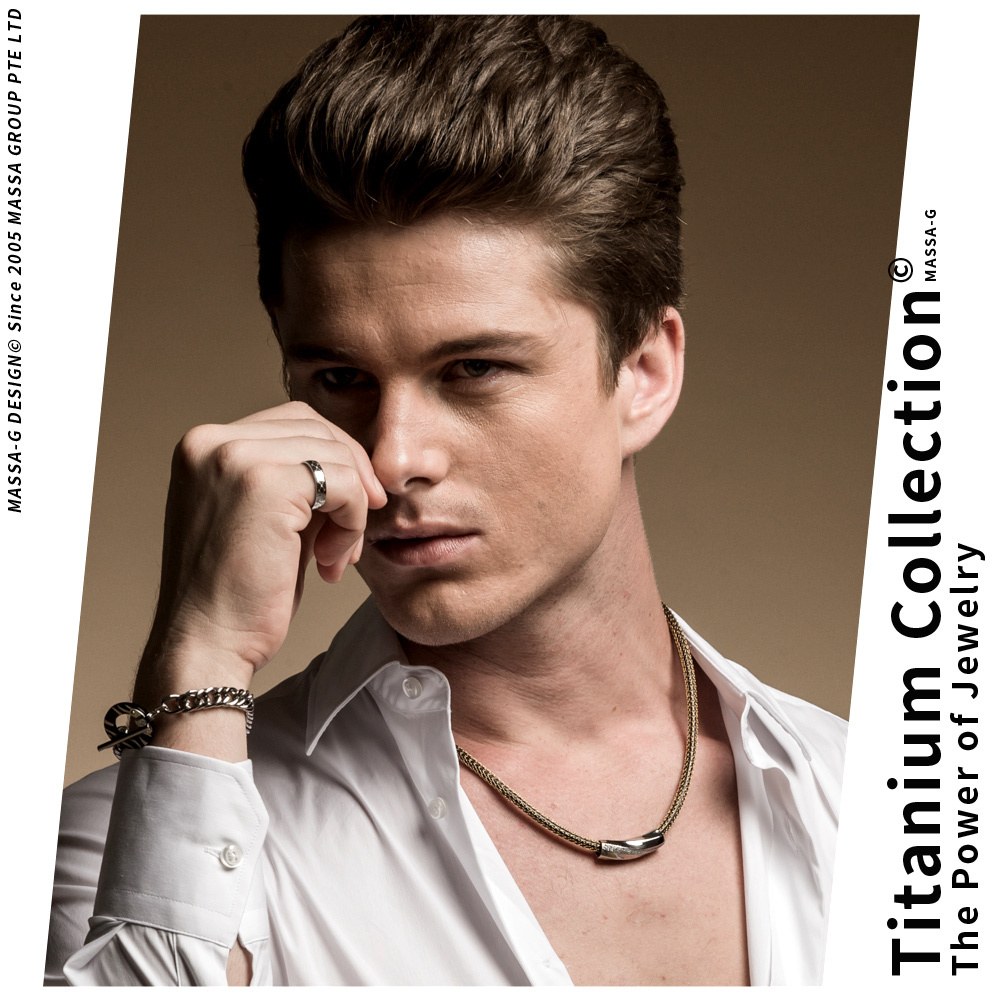 MASSA-G DECO系列【M. Class】M04 經典LOGO純鈦戒指-銀