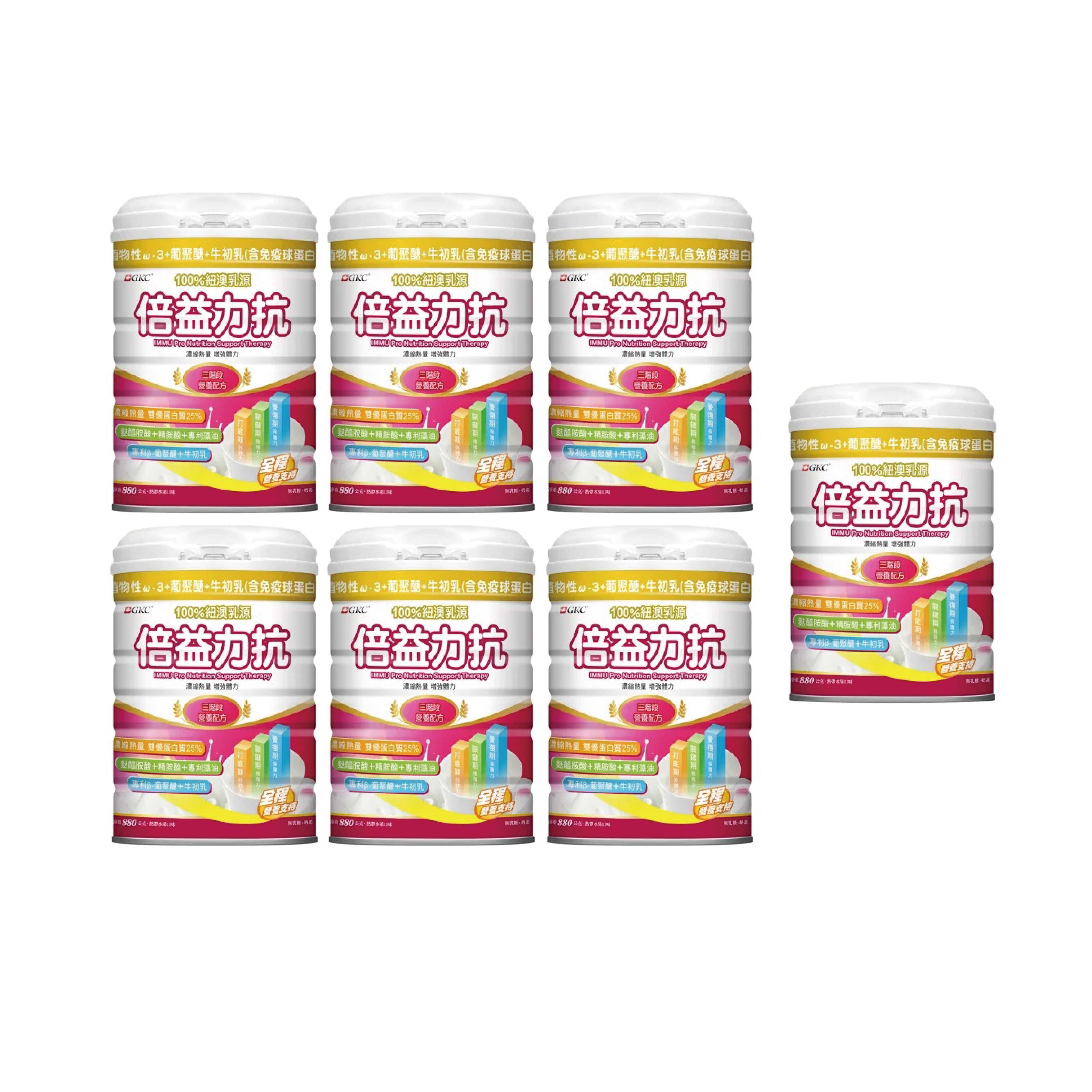 【買6送1】GKC 倍益力抗 880g/罐