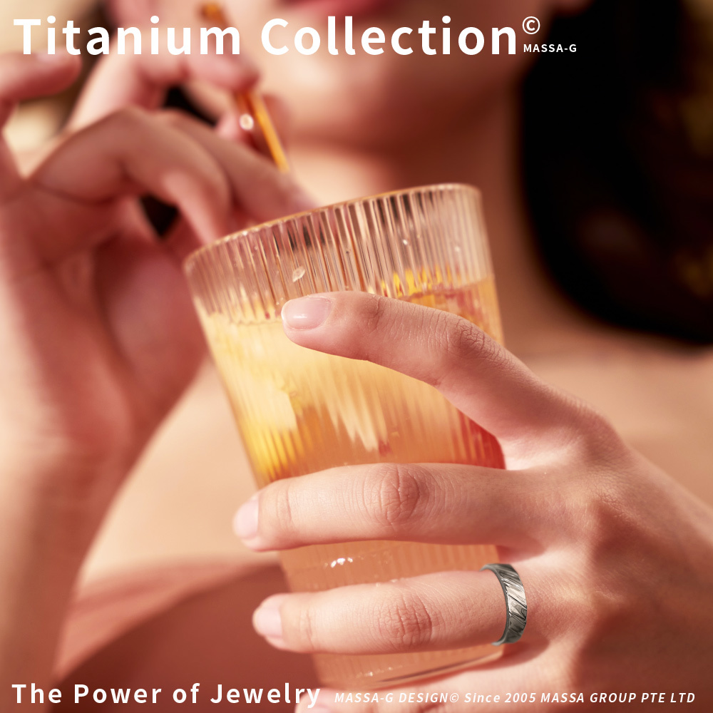 MASSA-G DECO系列【銀色費洛蒙】 鈦金女戒