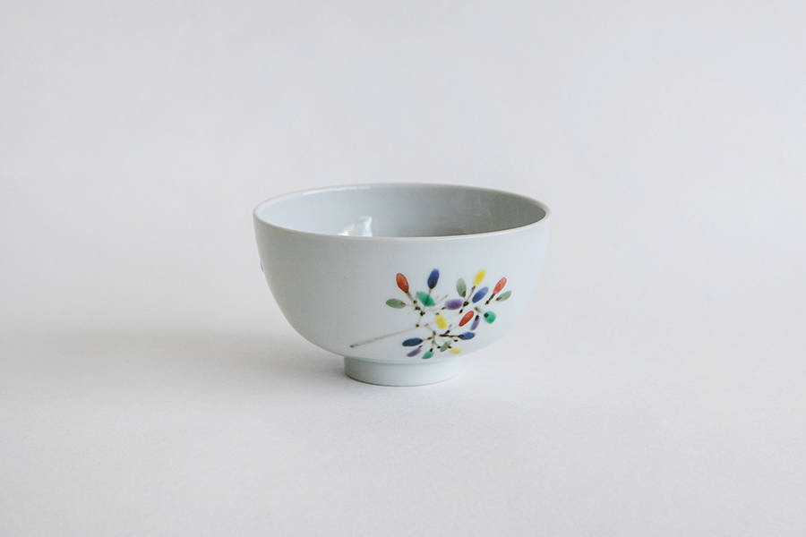 德永遊心 - 彩繪彩梢並 飯碗 圓