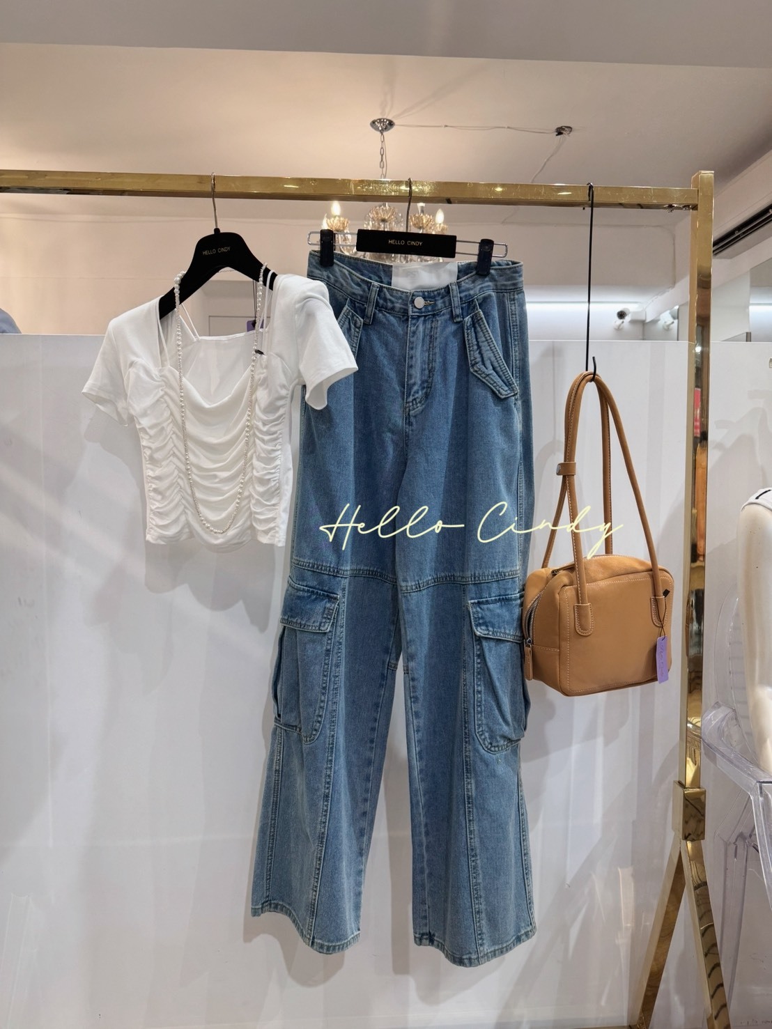 B08112 有型有款工裝牛仔長褲