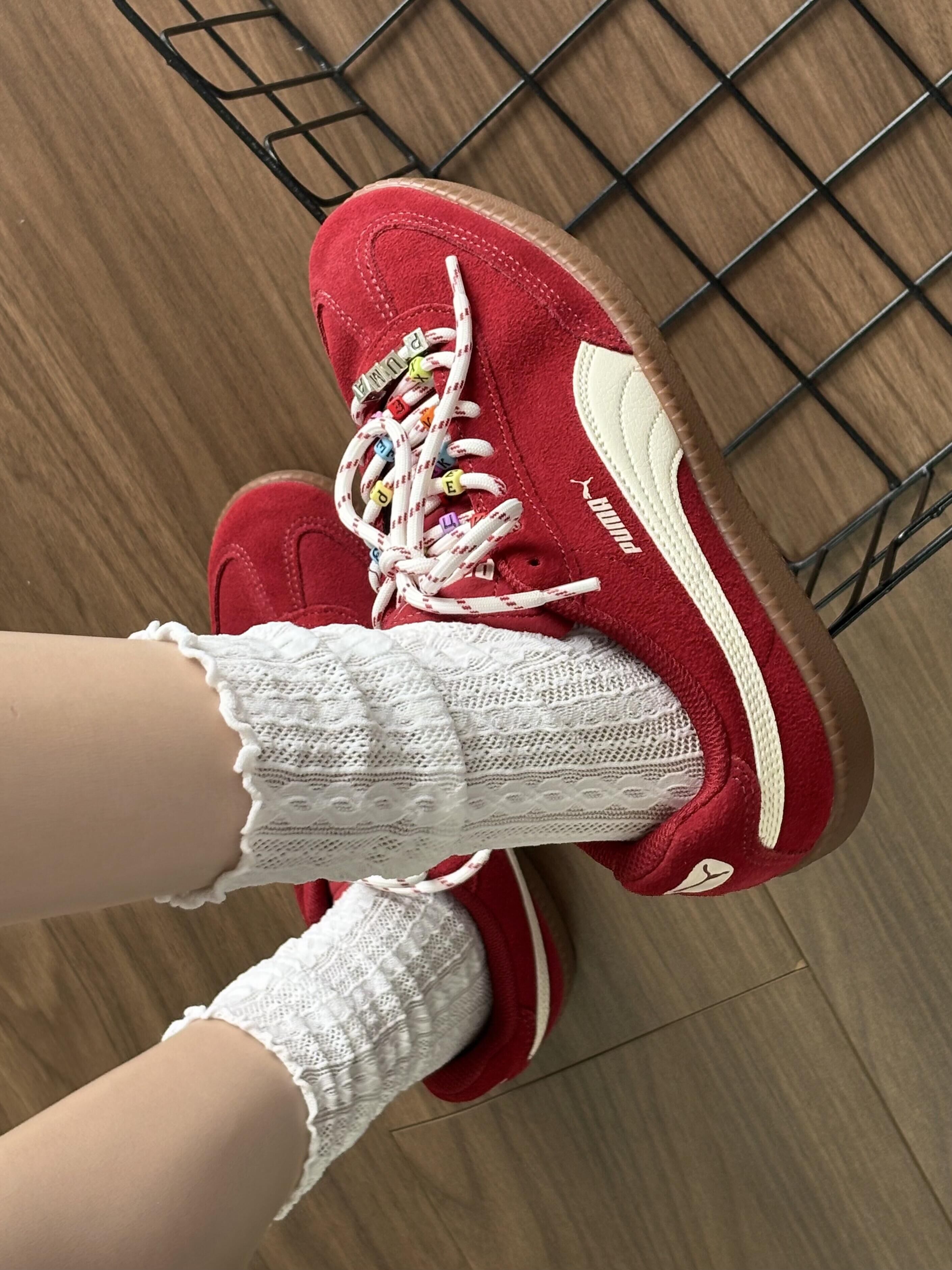 本週限時接單!! Puma 9-T 紅白色 紅色 麂皮 焦糖底 復古 德訓鞋 薄底鞋 406756-04/預購