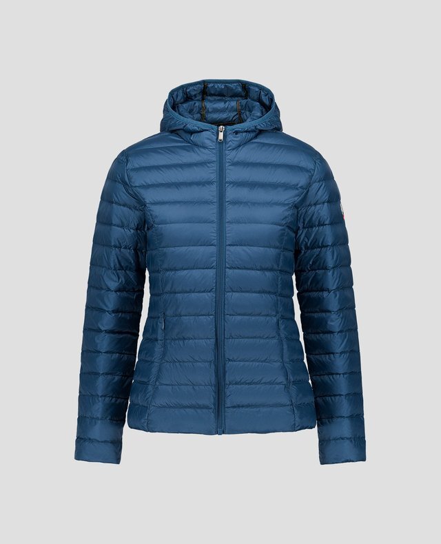 【JOTT】CLO經典款連帽羽絨外套(牛仔藍)