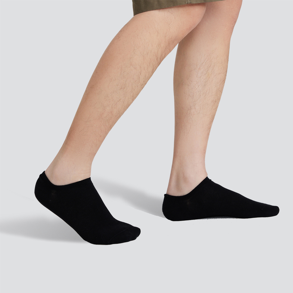 無縫棉質船型襪-四色