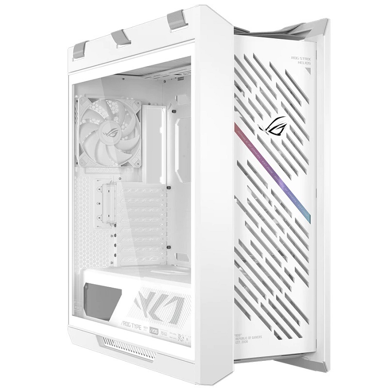 米特3C數位–ASUS 華碩 ROG Strix Helios II GX601S 太陽神中塔機箱 黑/潮競白