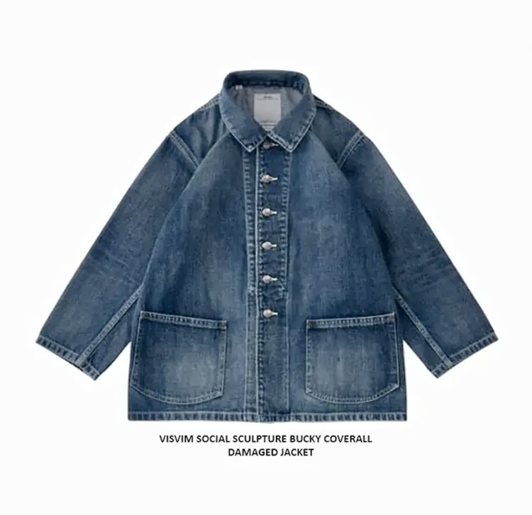 VISVIM SOCIAL SCULPTURE BUCKY COVERALL DAMAGED JACKET - SIZE 3 PRE ORDER ITEM (預訂中)