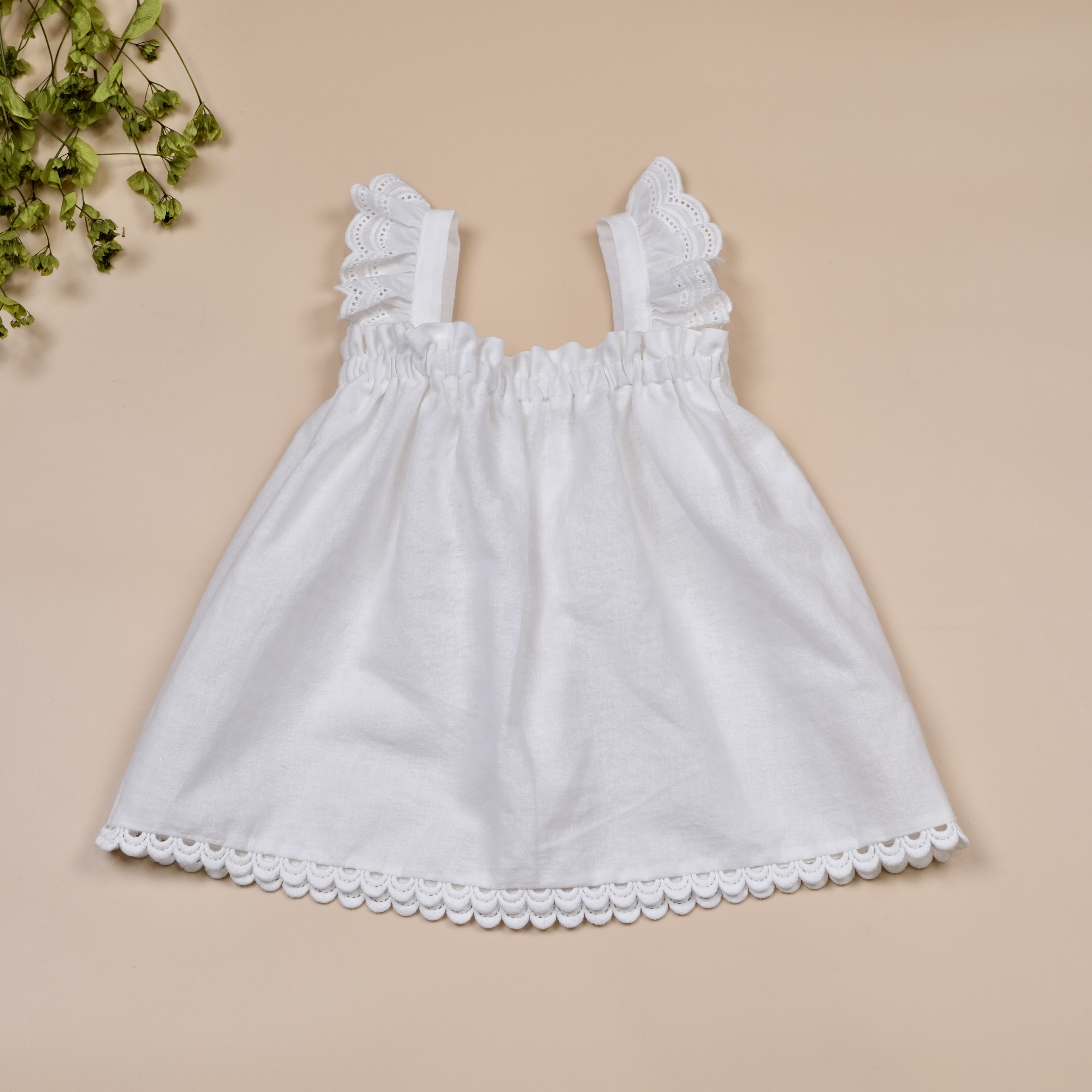 棉花甜系列上衣 蕾絲花邊