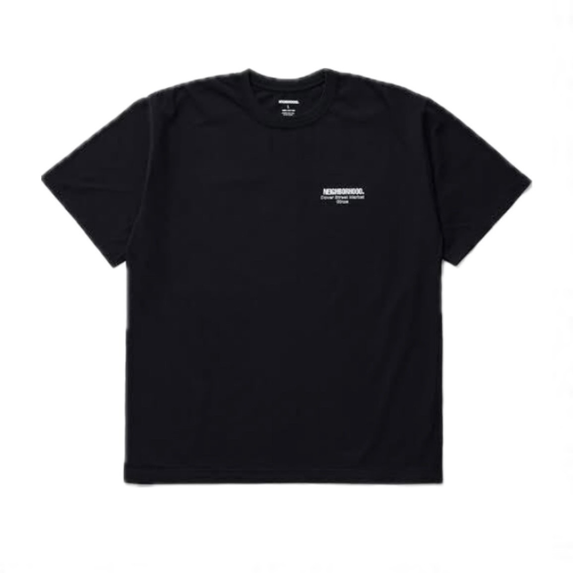 NEIGHBORHOOD DSM S/S TEE 銀座 膠印 背後字體 短Ｔ黑色/灰色-251PCNH-ST23S