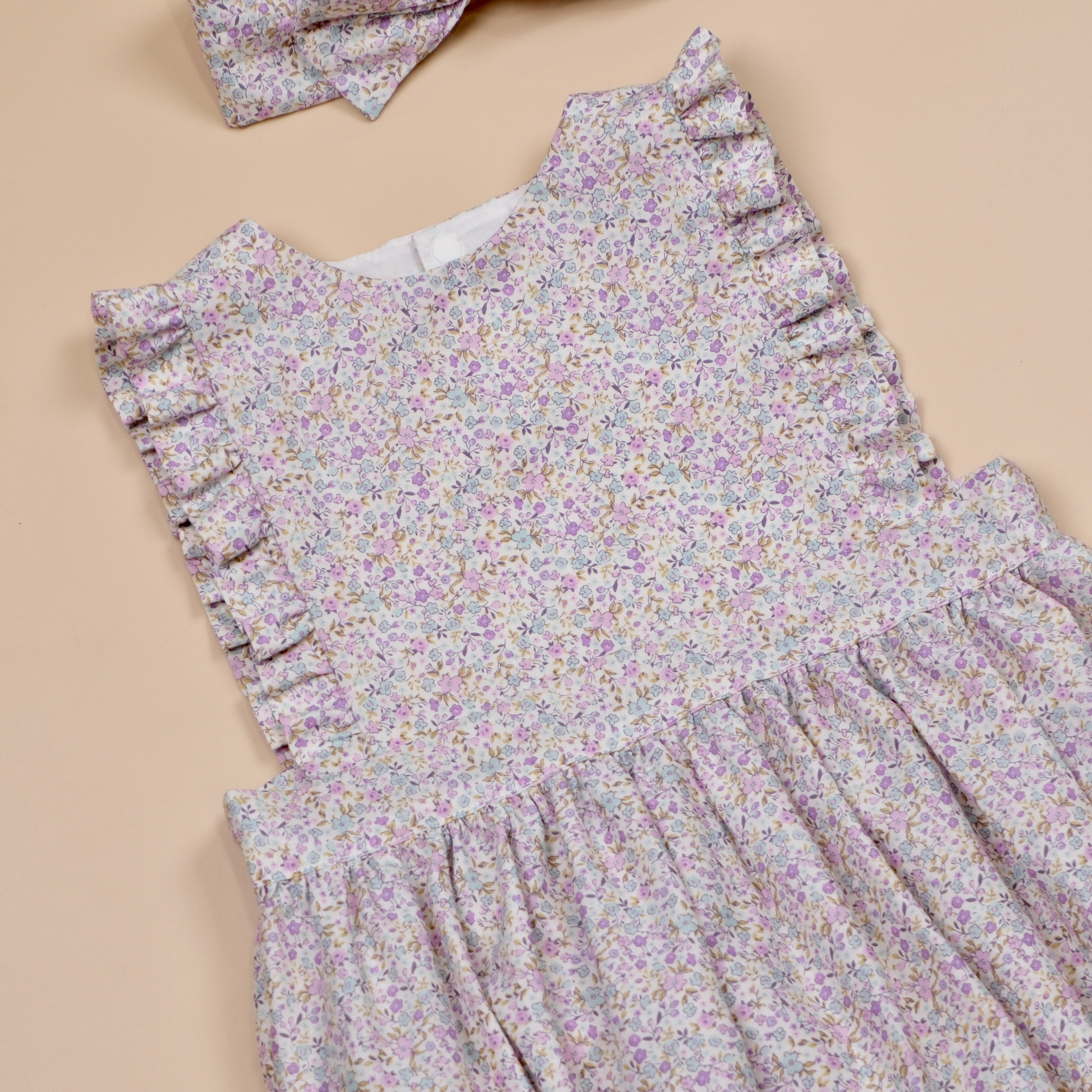 耳畔花語 ❈ 藤花夢 ❈ 手作嬰幼兒無袖包屁衣