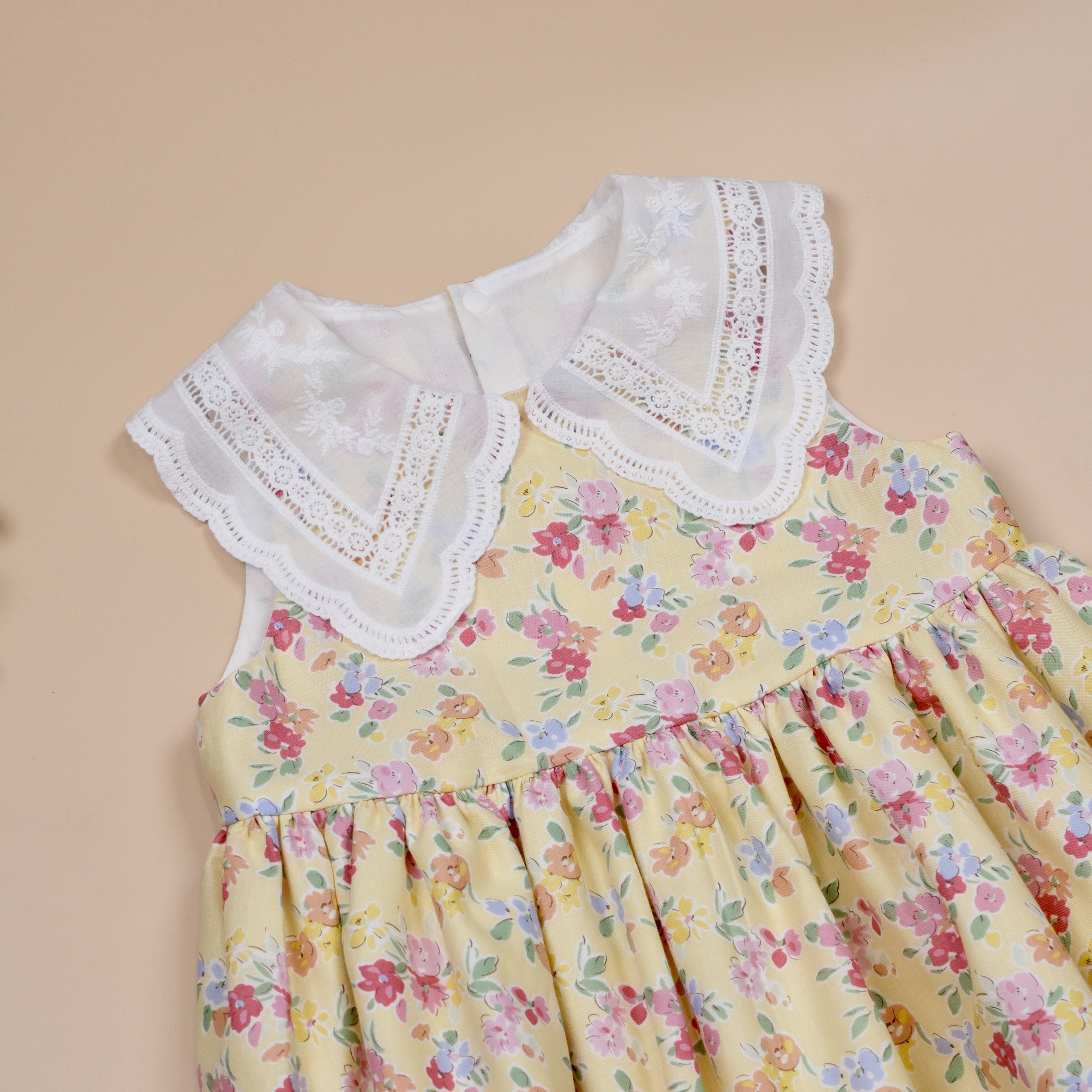 莓果檸檬塔 🍋 手作女童無袖洋裝