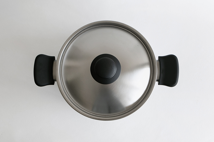 柳宗理-不鏽鋼兩手鍋深型22cm / 附蓋