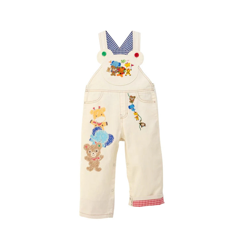 𝐌𝐢𝐤𝐢 𝐇𝐨𝐮𝐬𝐞 動物園好朋友字母刺繡背帶褲