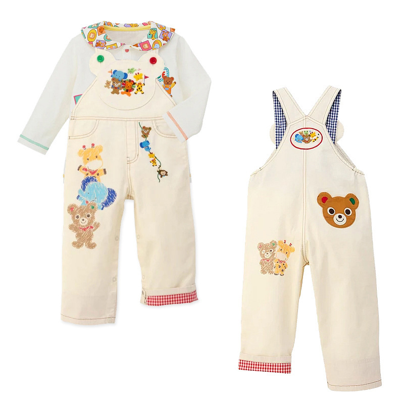 𝐌𝐢𝐤𝐢 𝐇𝐨𝐮𝐬𝐞 動物園好朋友字母刺繡背帶褲