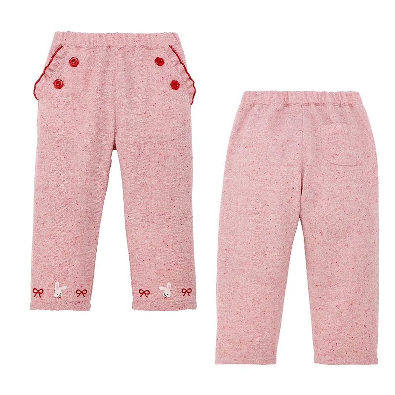 𝐌𝐢𝐤𝐢 𝐇𝐨𝐮𝐬𝐞 兔兔蝴蝶結刺繡長褲休閒長褲