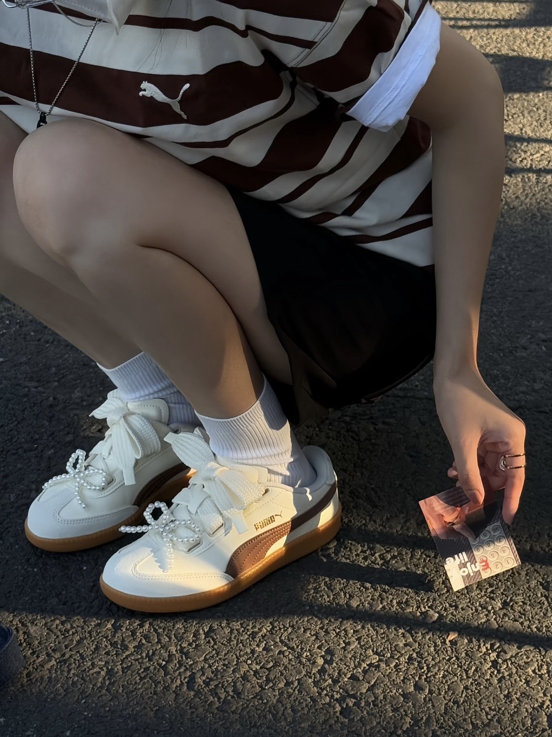 Puma 9-T Wide Lance復古麂皮 奶油可可