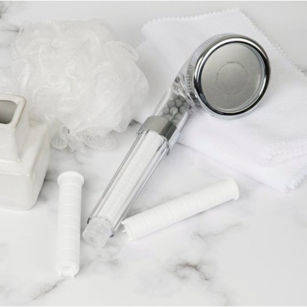 (預購商品 9/5收單)  韓國 Happy Darling 高效四段過濾 淋浴花灑 + 替換蕊4入