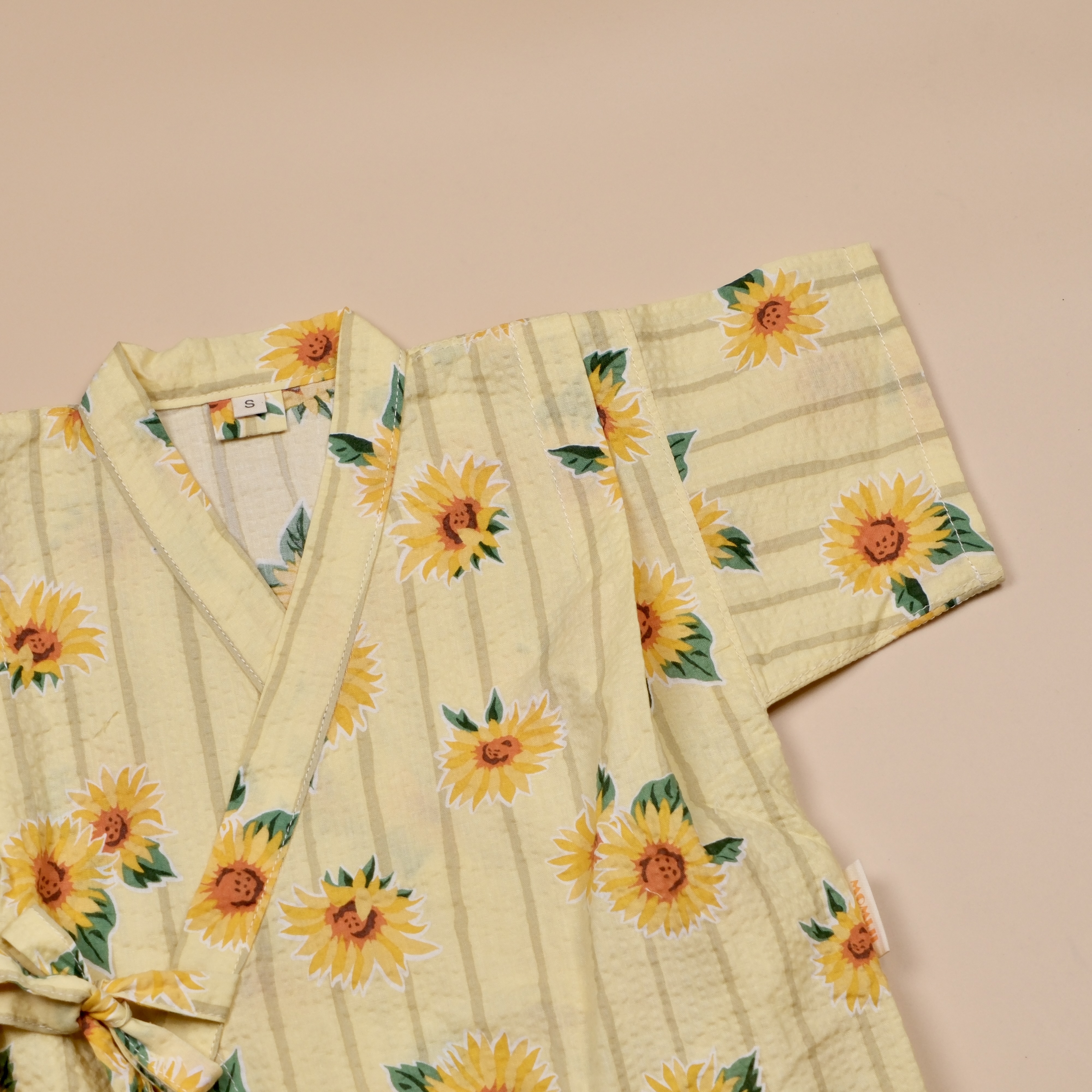 手作嬰幼童連身甚平 ❀ 向日葵