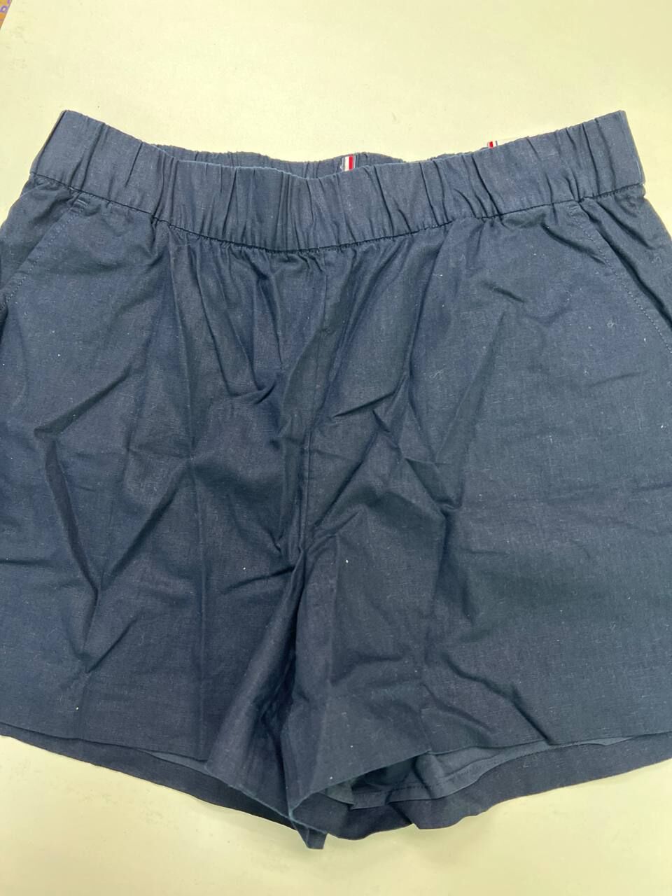 [S] TOMMY HILFIGER BLUE COTTON BLEND PULL ON SHORTS, XW04689-402 (STH1404)