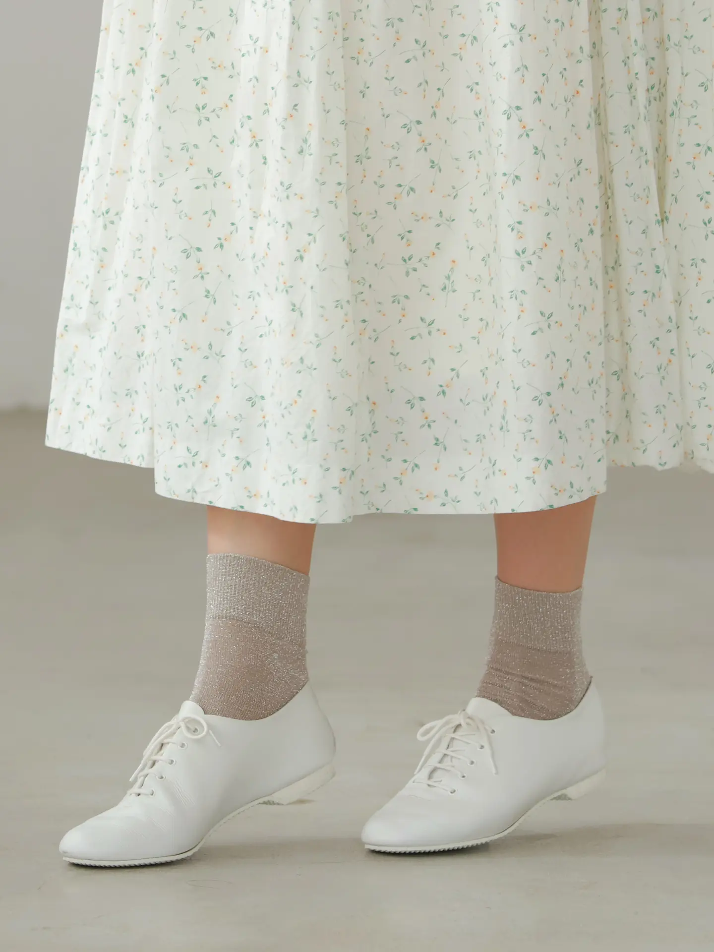 [現貨優惠] 靴下屋【經典款】銀絲鬆緊長筒短襪 32粉