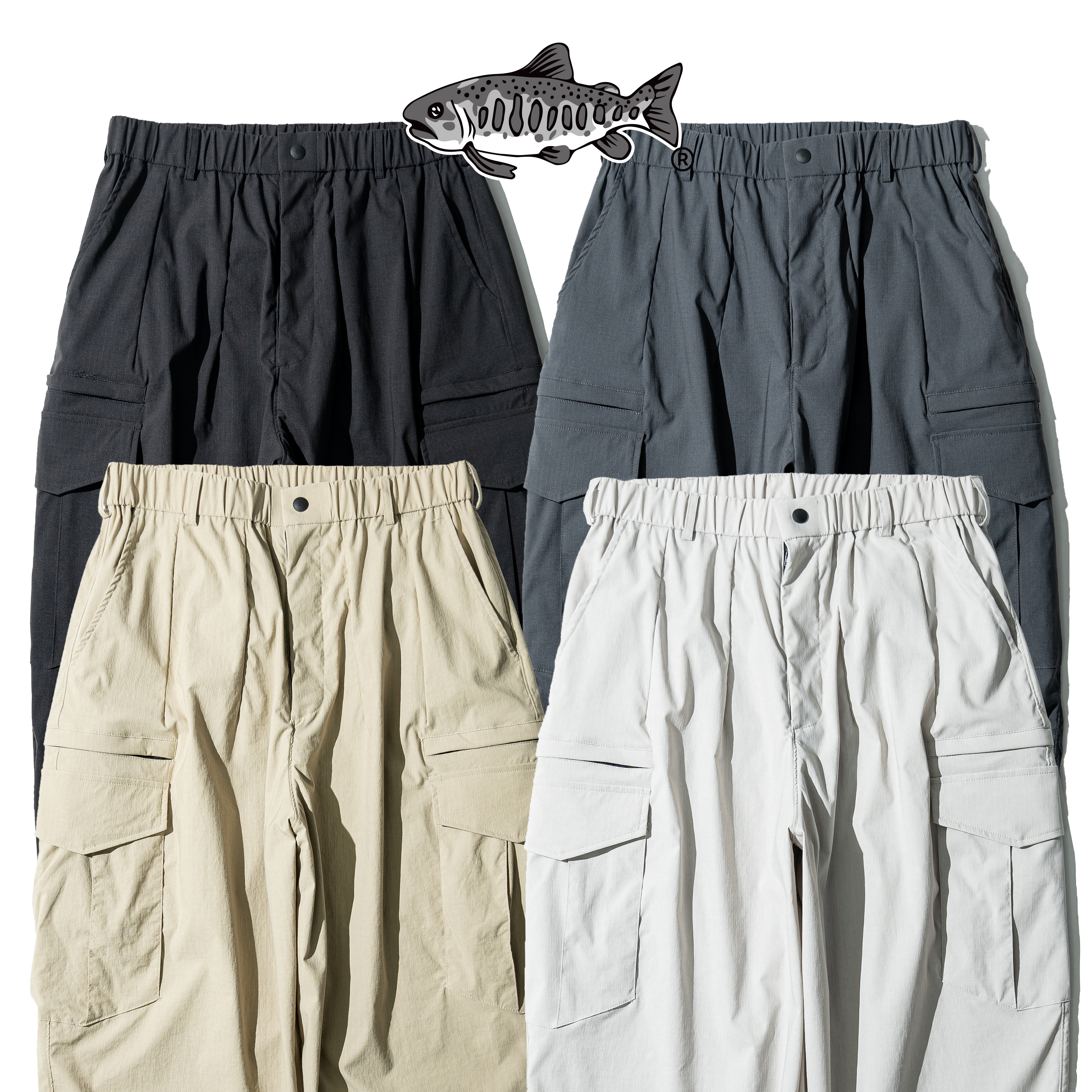 AGILITY Teflon® Cargo Track Pants 機能 寬版 斜口袋長褲 [26-富長]