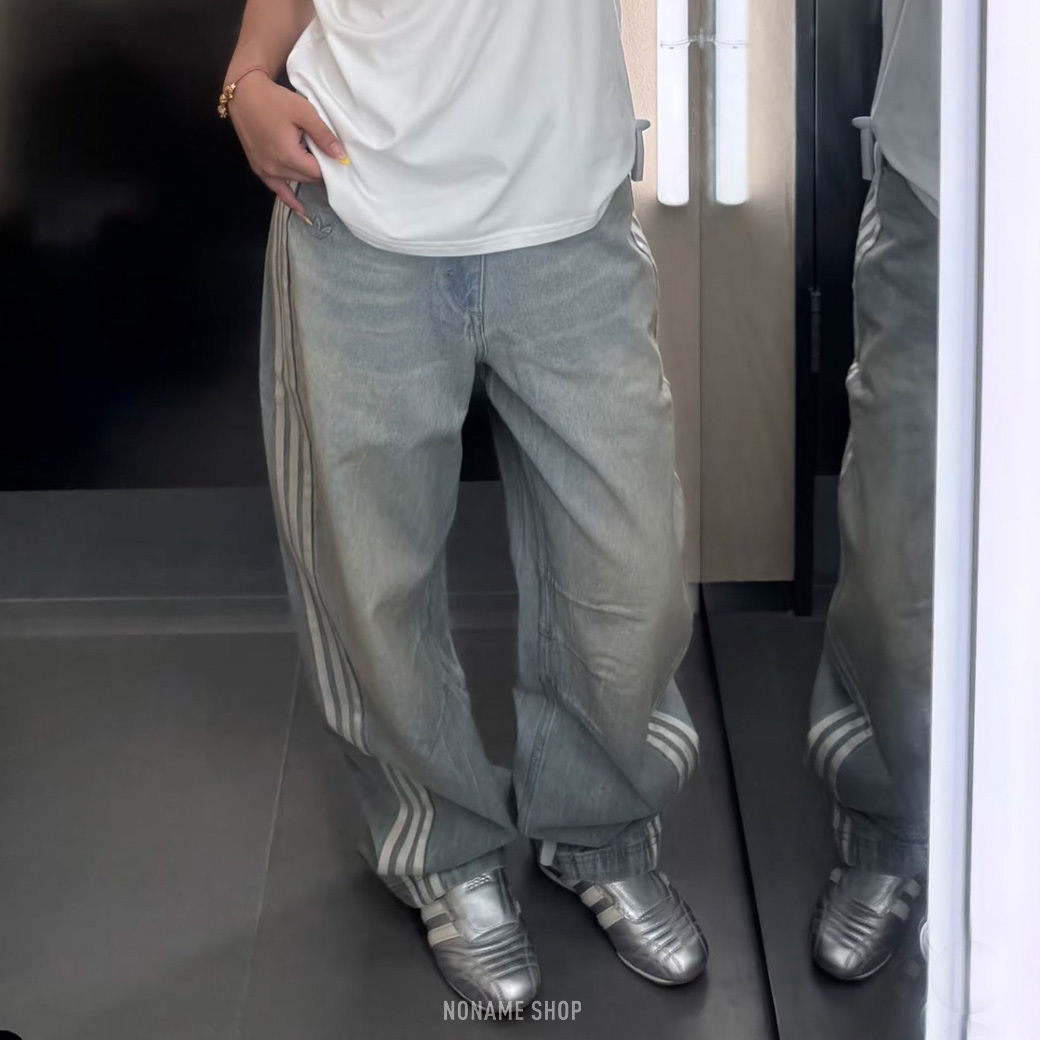 ADIDAS ADILENIUM SEASON 3 三線 牛仔 長褲 兩色 (男款)