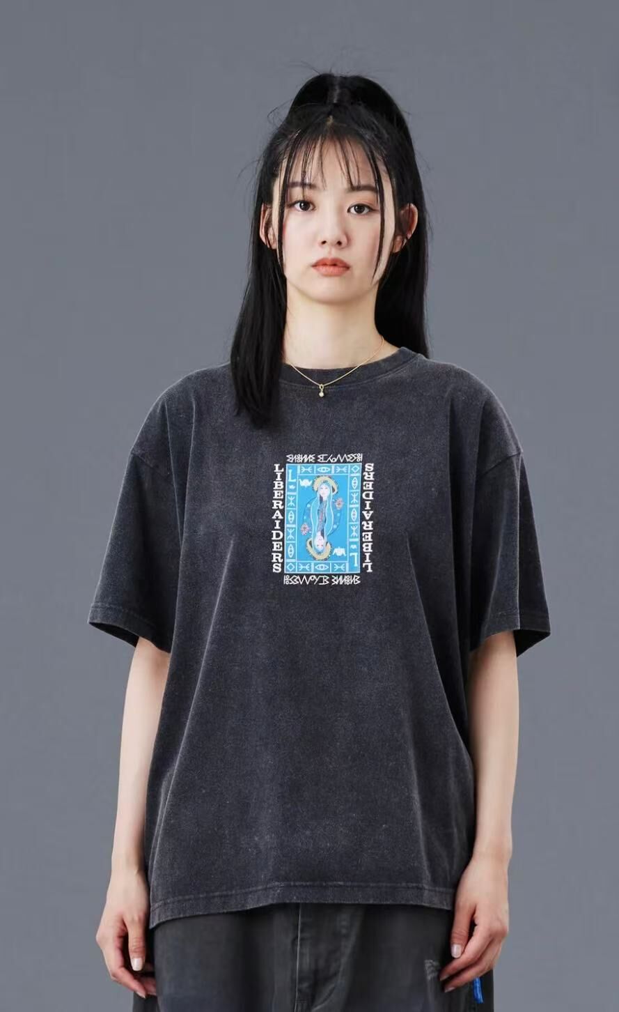 LIBERAIDERS QUEEN LOGO TEE 776062503 BLACK