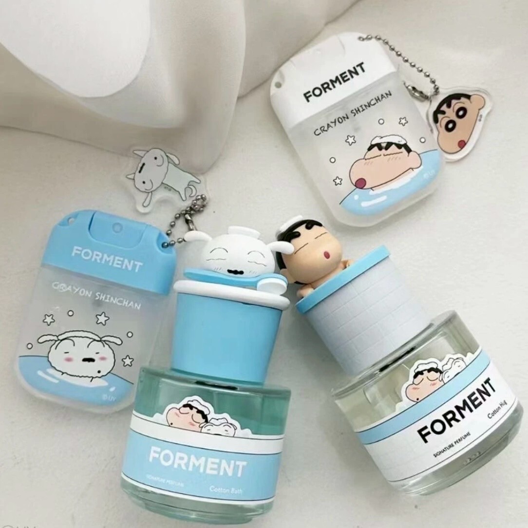 韓國 FORMENT ✕ 蠟筆小新 香水 限量夢幻聯名 50ml 附隨身噴霧＋吊飾