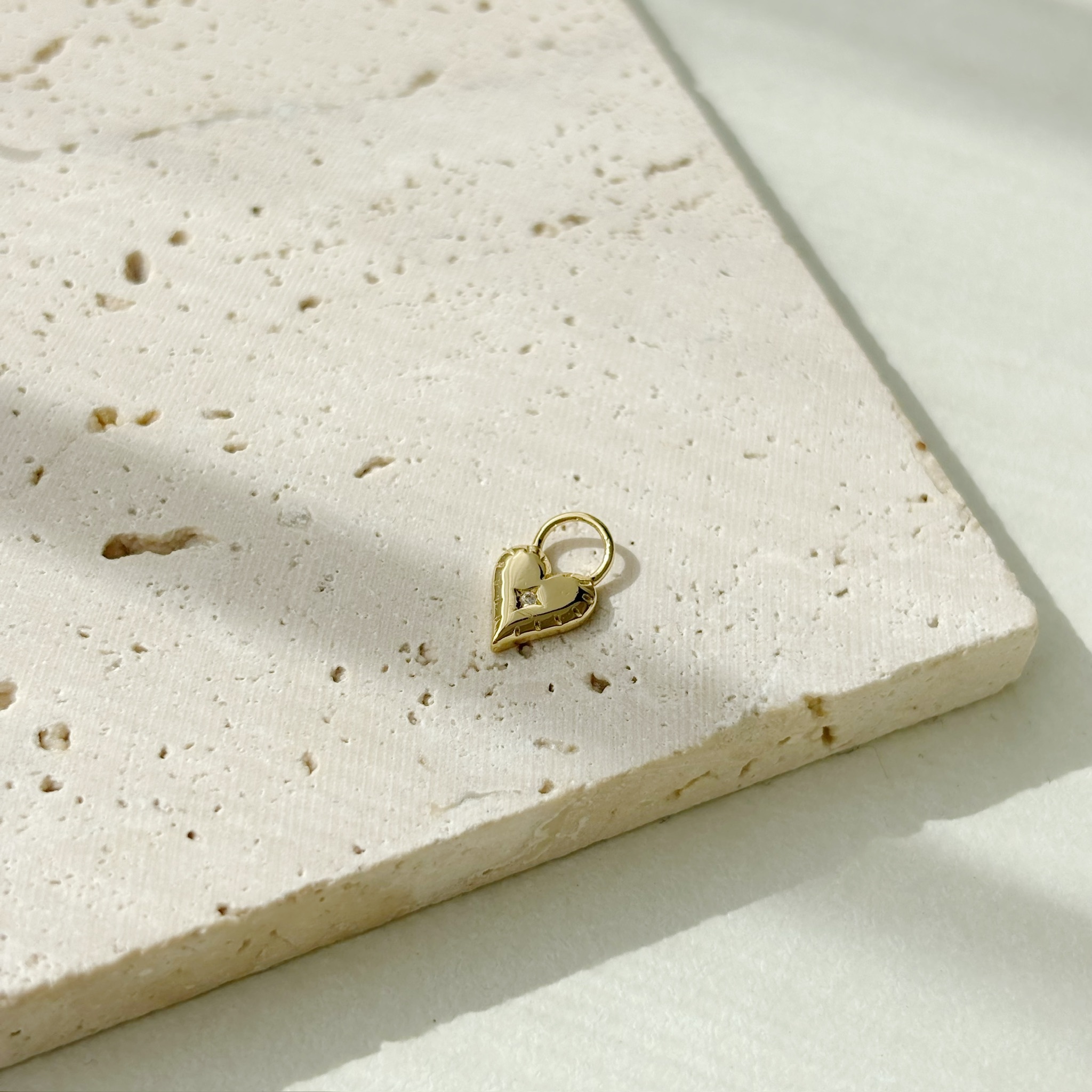 歐美愛心鎖頭鋯石耳墜