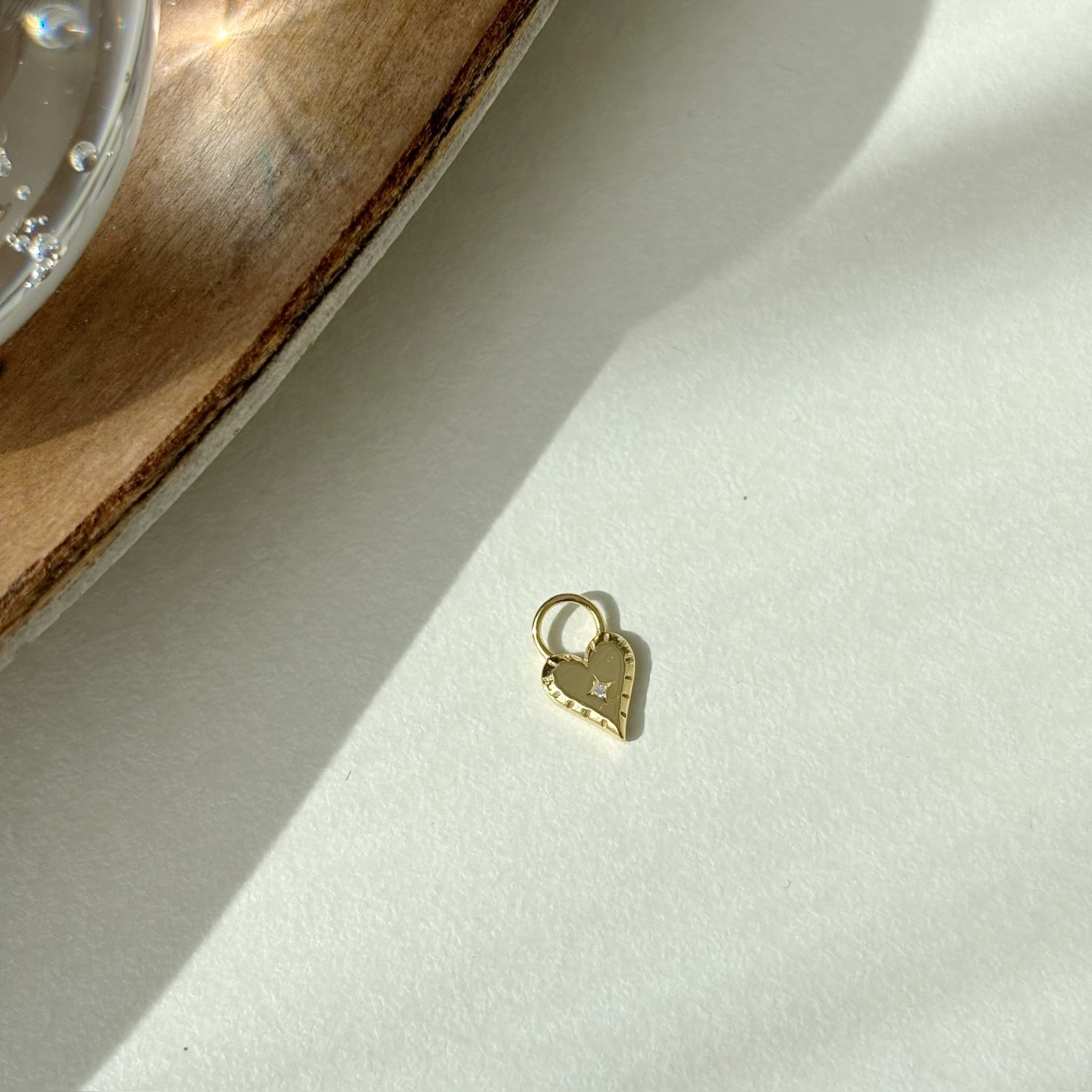 歐美愛心鎖頭鋯石耳墜