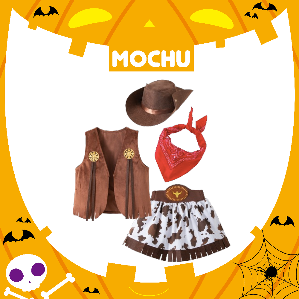 (90cm現貨)金色徽章女牛仔套裝四件組