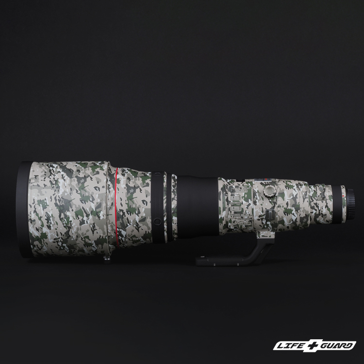 LIFE+GUARD Canon EF 800mm F5.6 L IS USM 貼膜展示圖，LIFE+GUARD 風格設計