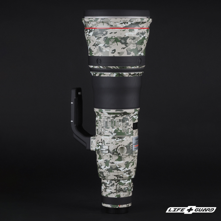 LIFE+GUARD 鏡頭貼膜安裝示意，適用 Canon EF 800mm F5.6 L IS USM