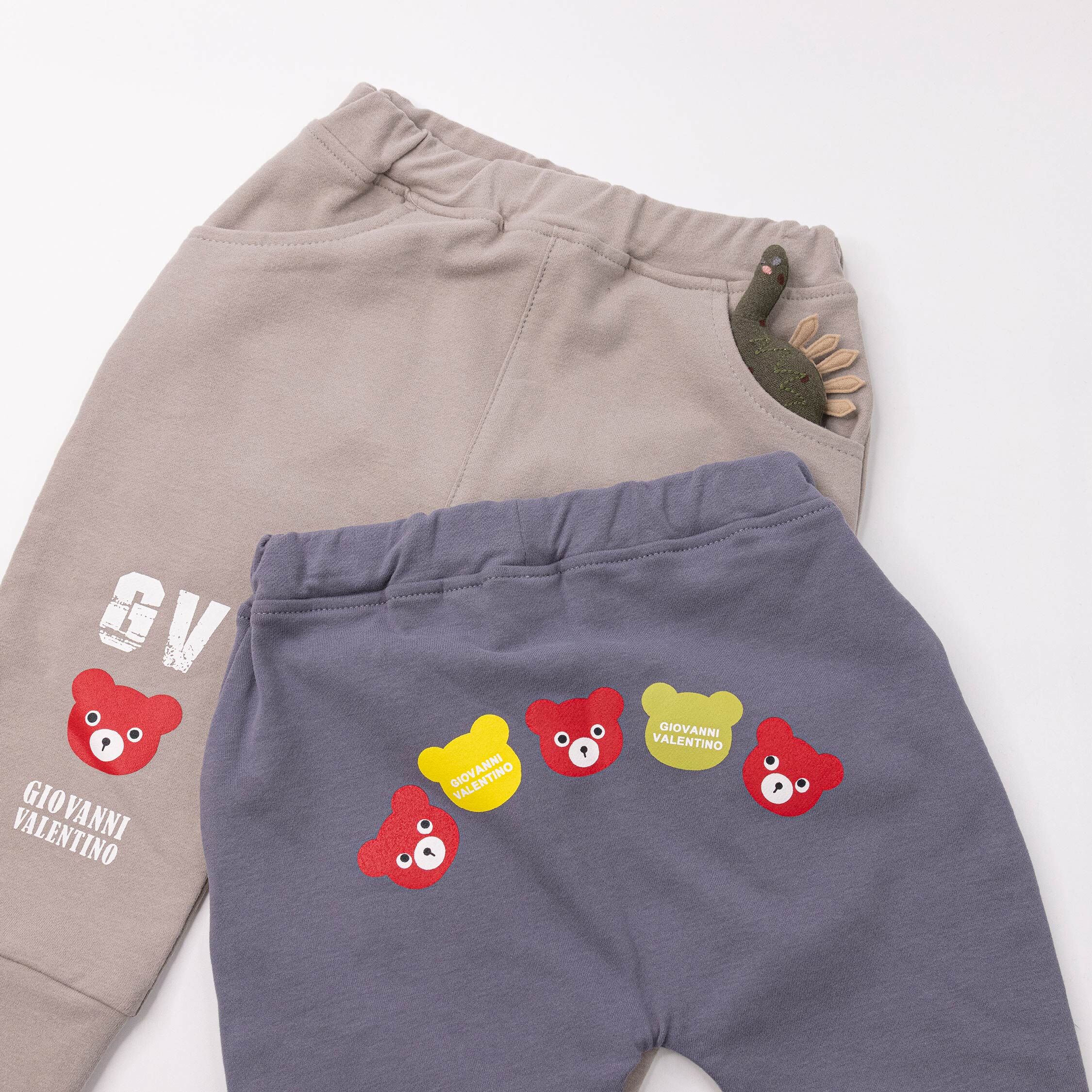 范侖鐵諾【32561】呆呆熊斑駁字母設計棉質長褲＊二色