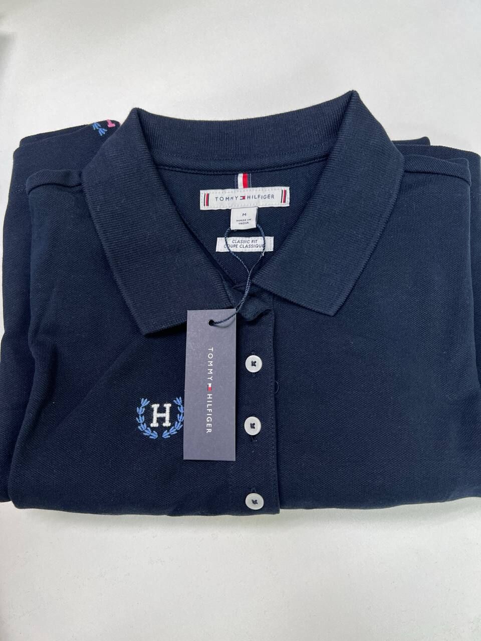 [S] TOMMY HILFIGER NAVY H LOGO PK SHORT SLEEVE, XW04959-400 (STH1421)
