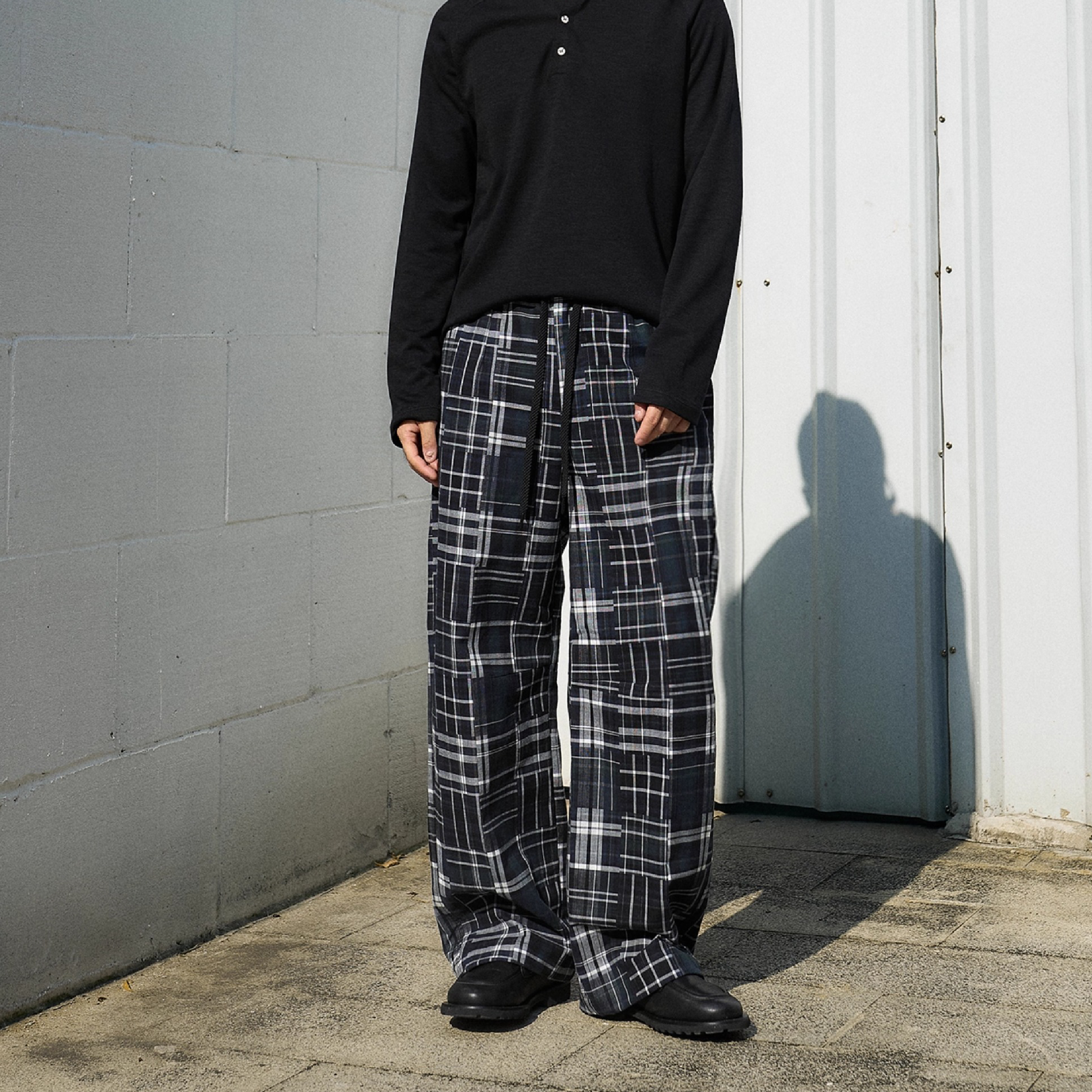 TANOXI Patchwork Fabric Pants 日本百家布 寬直筒長褲 [TNX-P365]