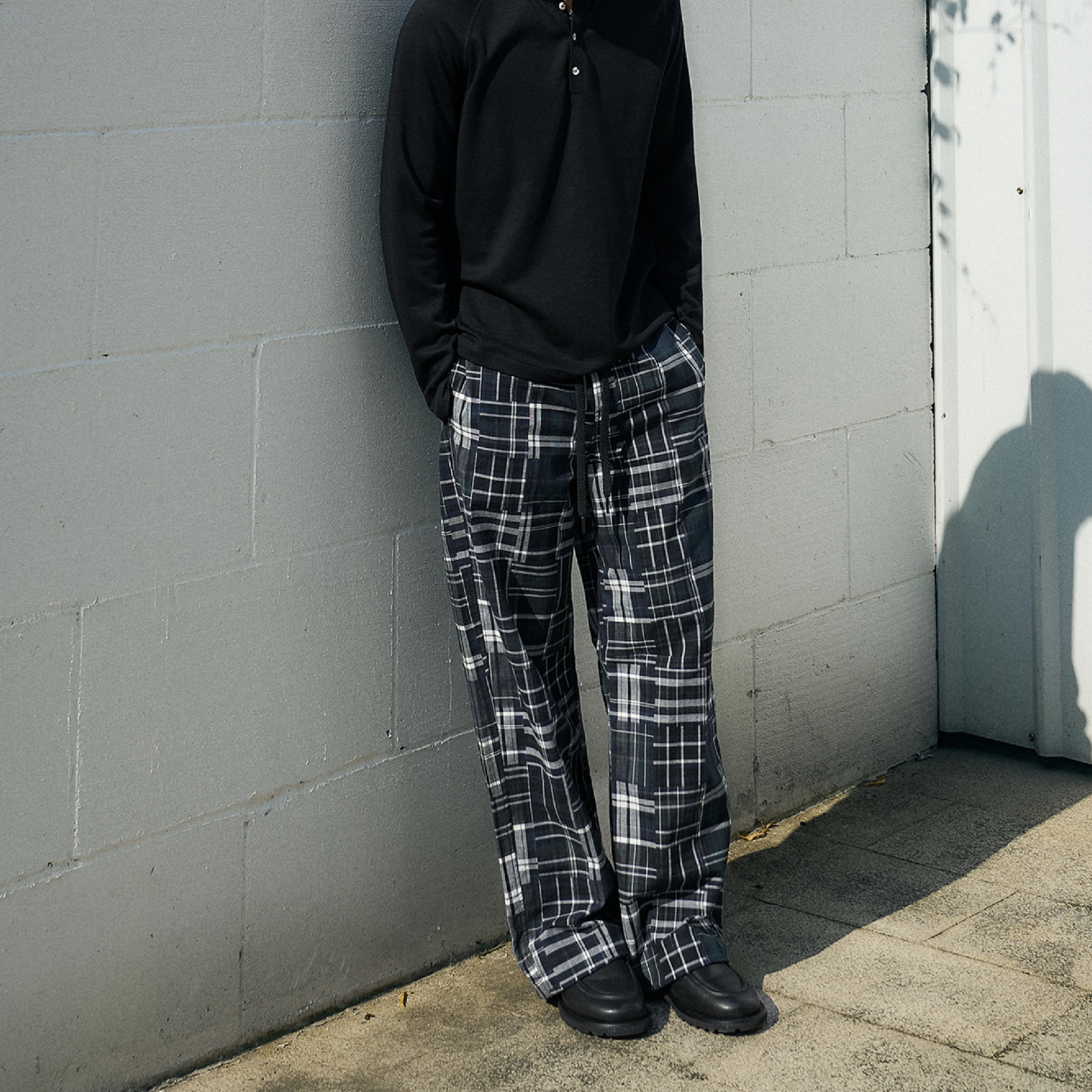 TANOXI Patchwork Fabric Pants 日本百家布 寬直筒長褲 [TNX-P365]